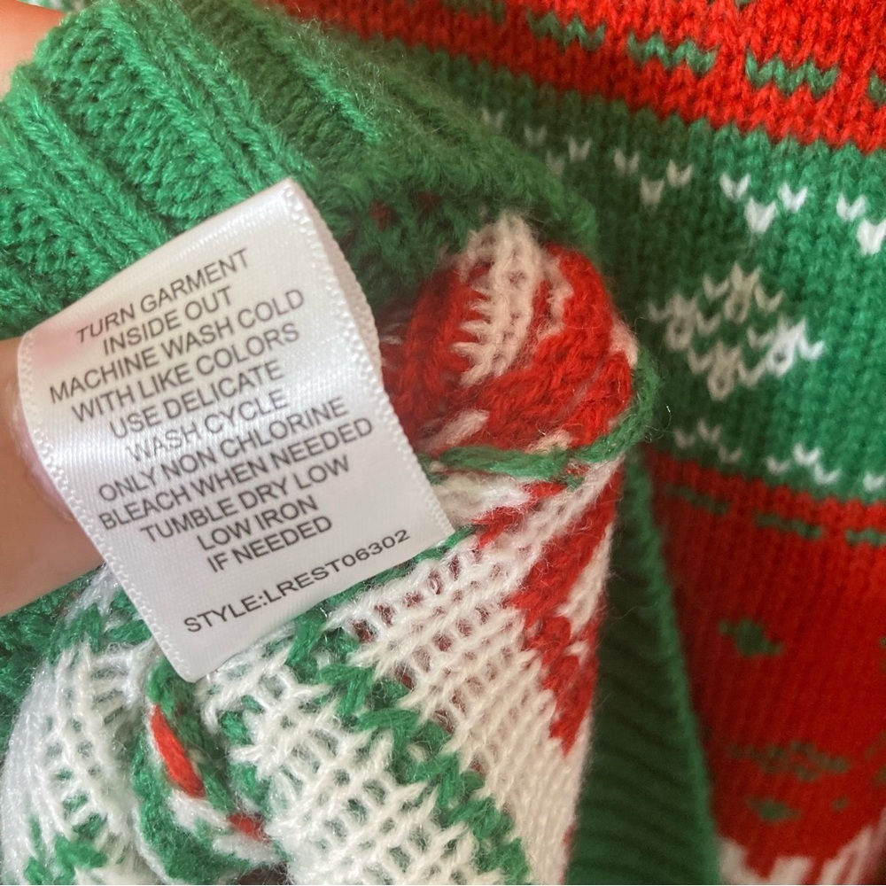 Rudolph the Red Nosed Reindeer Christmas Sweater 2XL Straight Outta North Pole - Picture 11 of 14